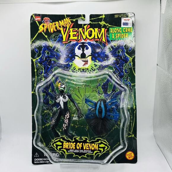 1997 ToyBiz Marvel Spider-Man Bride of Venom Along Came a Spider Sealed on card - Picture 1 of 14